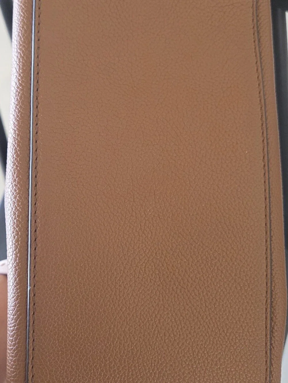 MICHAEL KORS Cognac Pebbled Leather Satchel with Gold Hardware